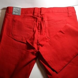 Wet Seal Blue Asphalt red 13 skinny high waist